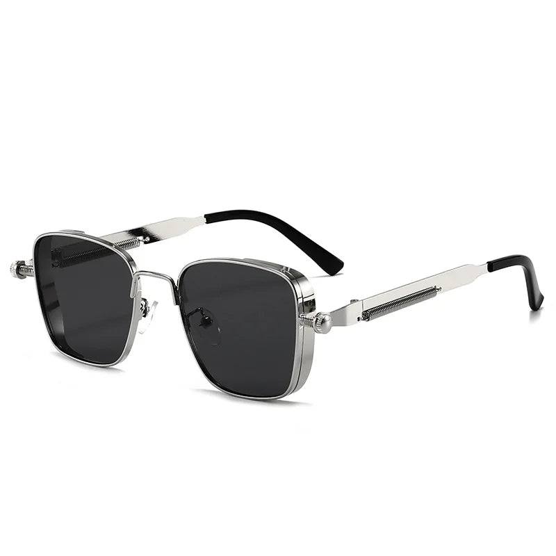 Retro Square-shaped Steampunk Sunglasses