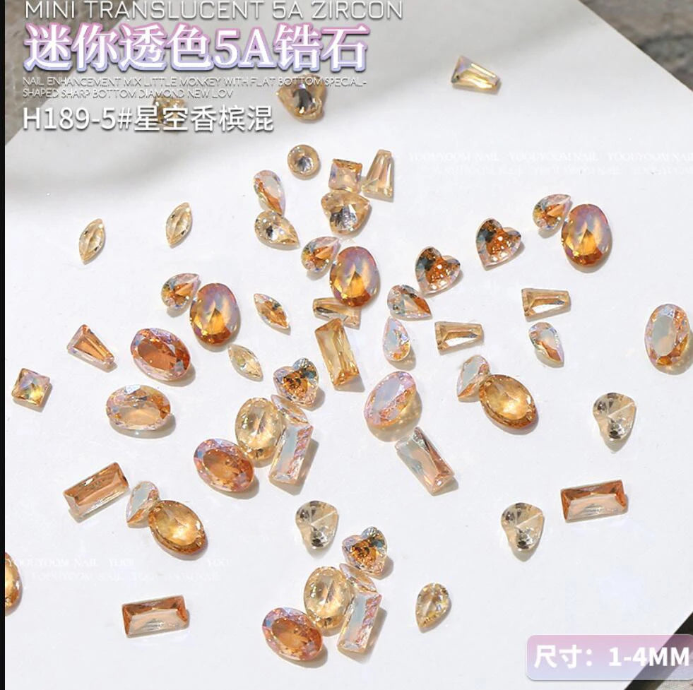 Zircon Rhinestones Nail Charms