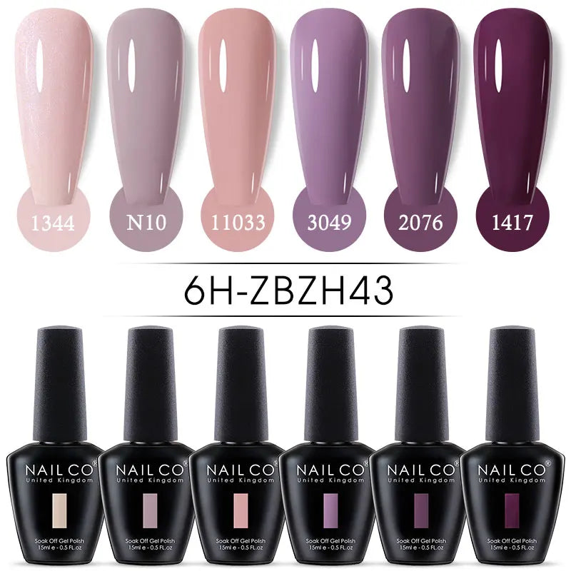 Nail Gel Polish Nude Semi Permanent