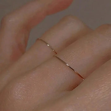 Classic Simple Dainty Smooth Thin Ring