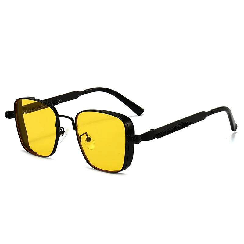 Retro Square-shaped Steampunk Sunglasses