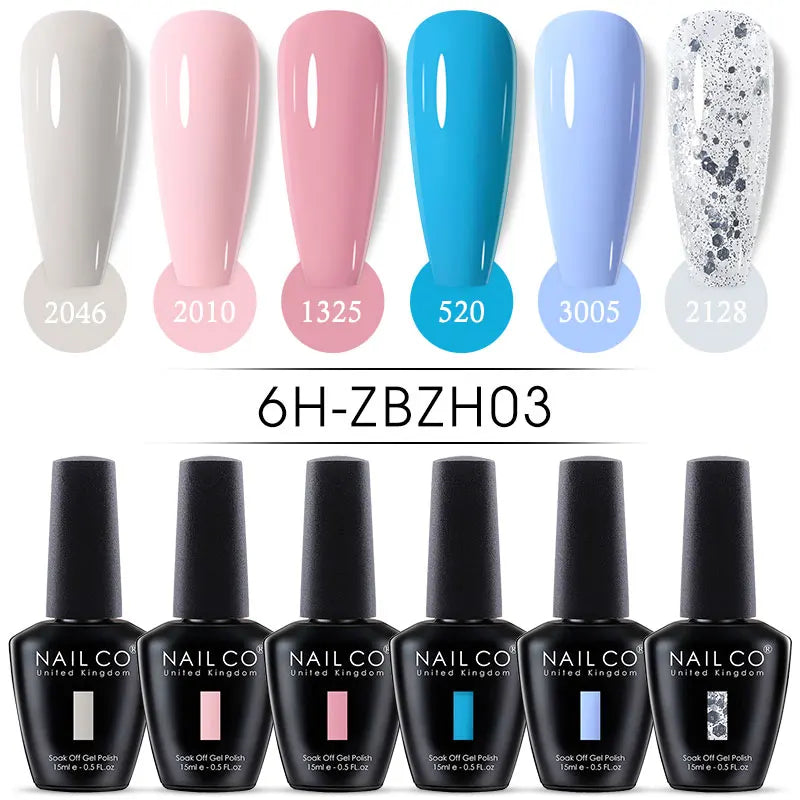 Nail Gel Polish Nude Semi Permanent