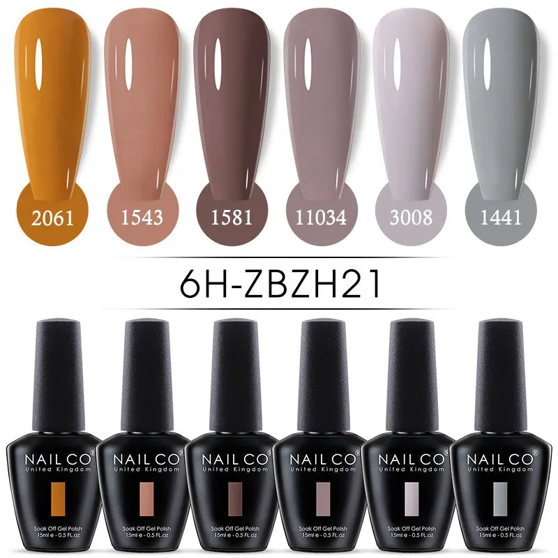 Nail Gel Polish Nude Semi Permanent