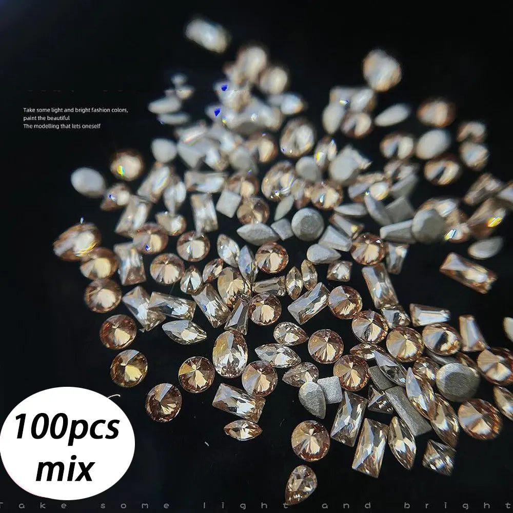 Zircon Rhinestones Nail Charms