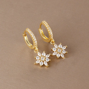 Stainless Steel Star Dangle Earrings