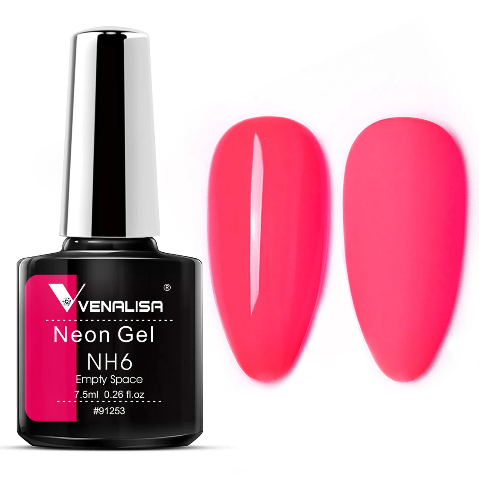 Esmalte en gel neón Venalisa de 7,5 ml, sin TPO, para uñas de verano, color neón, semipermanente, para remover con remojo, esmalte en gel UV LED para uñas.