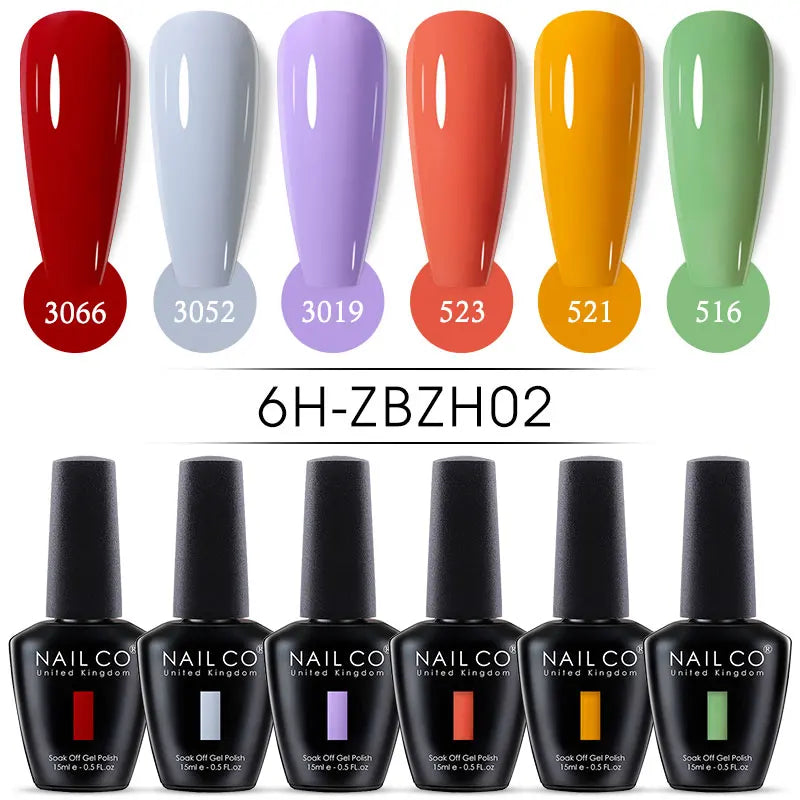 Ice Transparent Jelly Nail Gel Polish Set