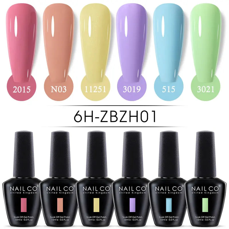 Nail Gel Polish Nude Semi Permanent
