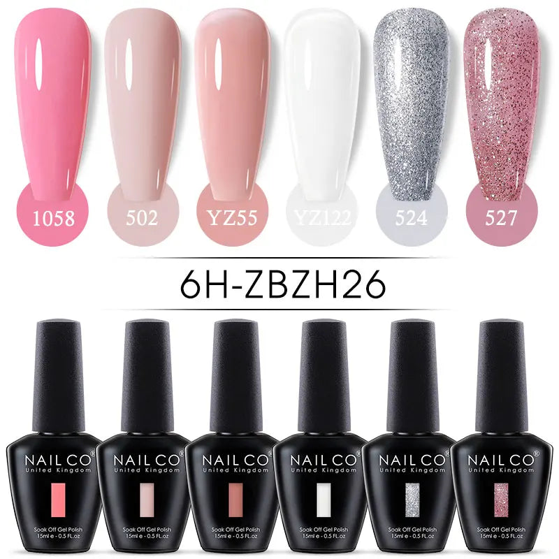 Nail Gel Polish Nude Semi Permanent