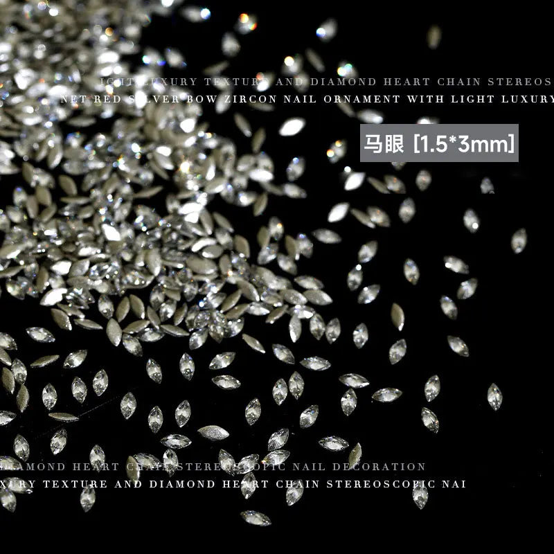 Zircon Rhinestones Nail Charms