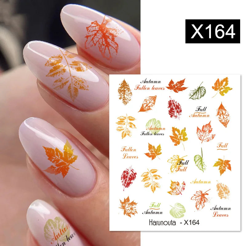 Black Lines Flower Leaf Water Decals Stickers