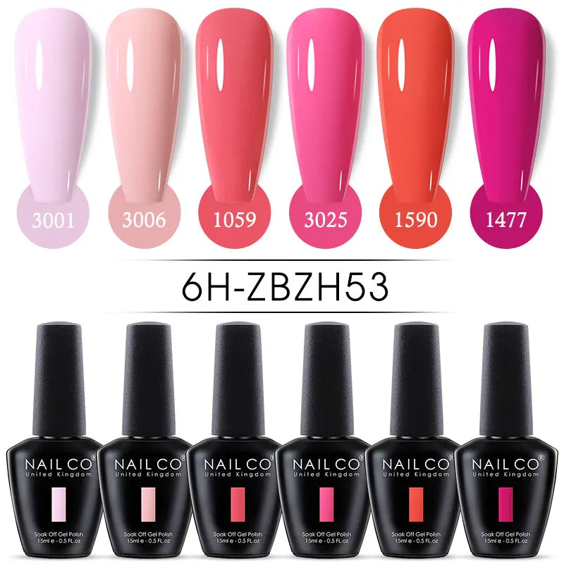 Nail Gel Polish Nude Semi Permanent