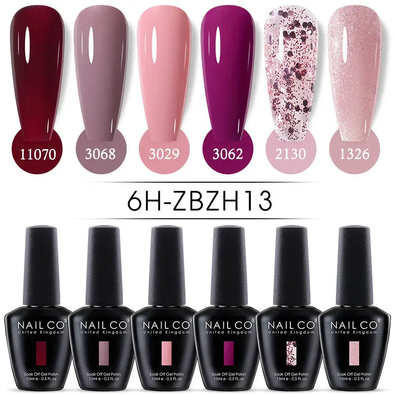 Nail Gel Polish Nude Semi Permanent