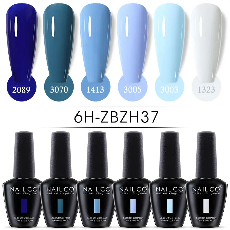Ice Transparent Jelly Nail Gel Polish Set
