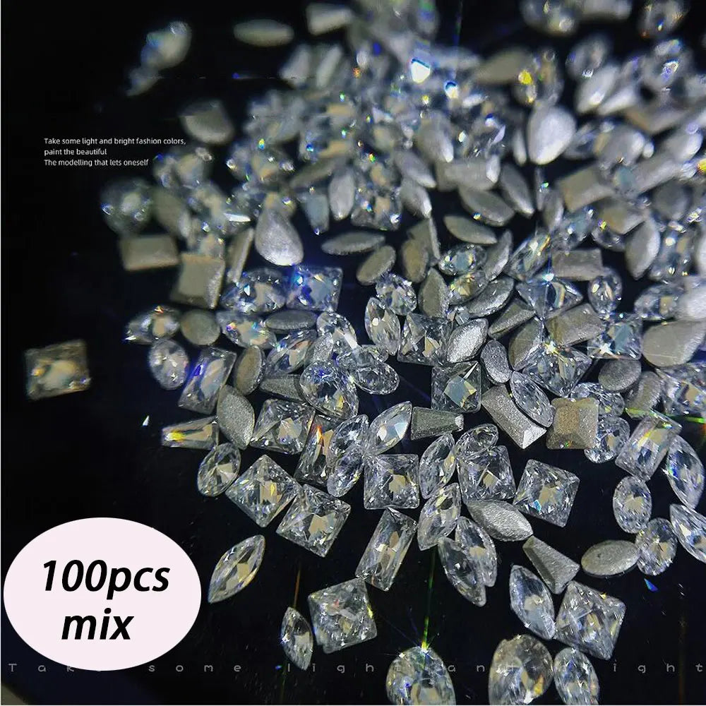 Zircon Rhinestones Nail Charms
