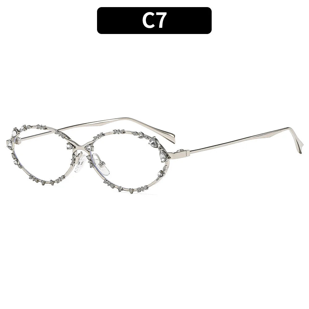 Gafas de sol de lujo con diamantes