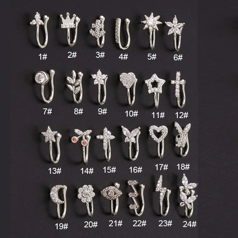 Fake Piercing Clip Nose Ring