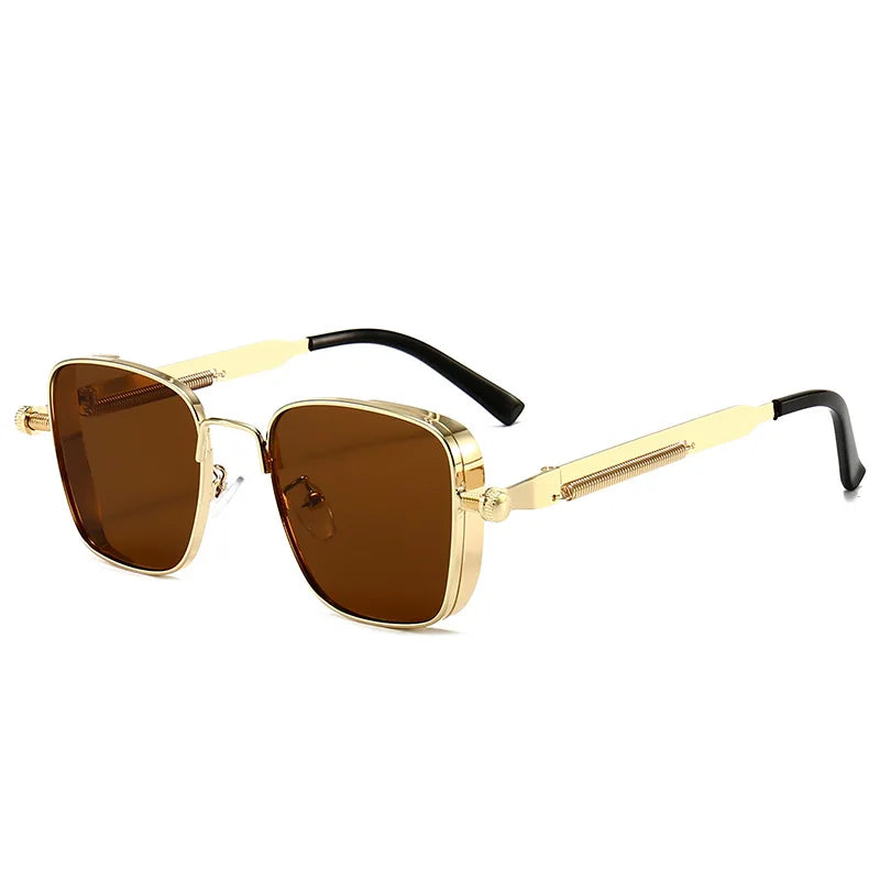 Retro Square-shaped Steampunk Sunglasses