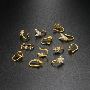 Fake Piercing Clip Nose Ring
