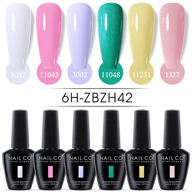 Ice Transparent Jelly Nail Gel Polish Set